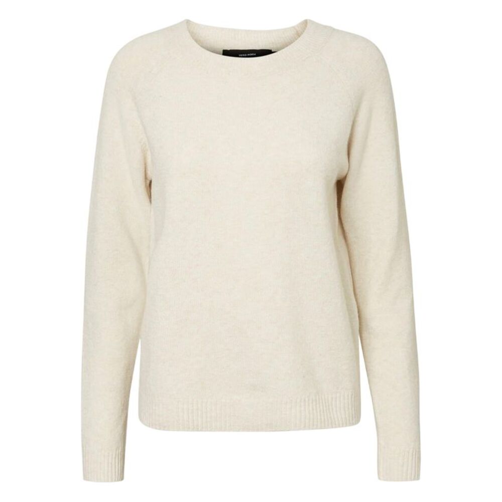 Vero Moda Womens/Ladies Doffy Knitted O-Neck Sweater / Birch Beige